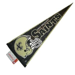 VTG NOS WinCraft New Orleans Saints Pennant NFL Tm Helmet Felt USA Deadstock Y2K